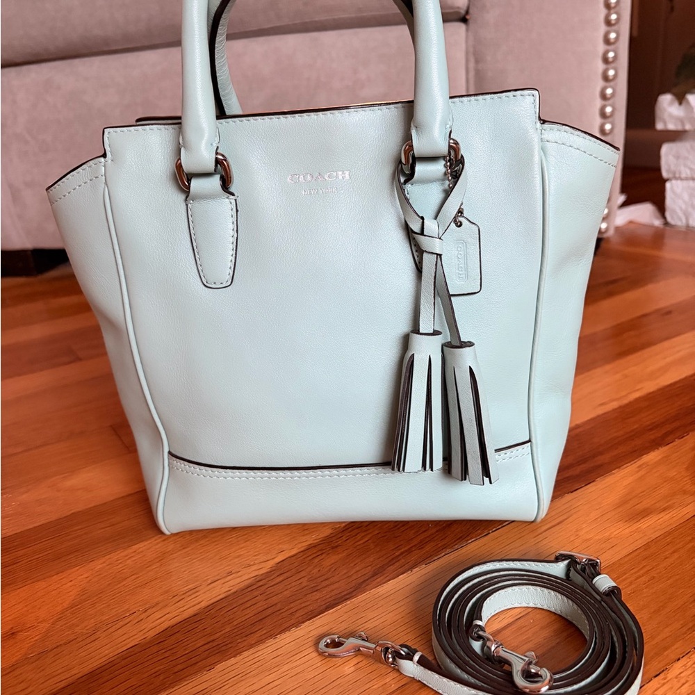 Coach Mint Tanner Tote Bag - Picture 5 of 11
